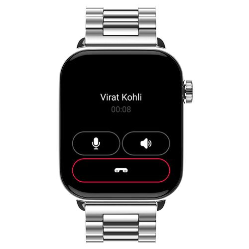 Noise ColorFit Pulse 3 Max Smart Watch 2″ HD Display, Weather Updates, BT Calling (TruSync), Sleep Tracking, Functional Crown (Elite Silver)