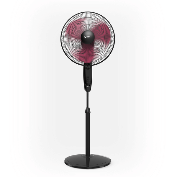 Orient Electric 400MM Stand 37 Neo High Speed Pedestal Fan Crimson Black