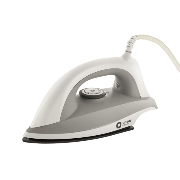 Orient Electric Fabrimate Non-Stick Dual Tone Dry Iron (White & Grey) 1000W
