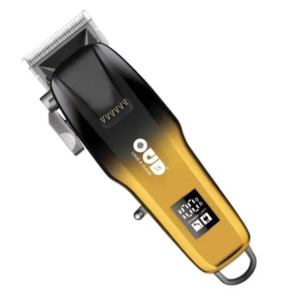 OUD OD-03 EDGEX Professional Hair Trimmer, Type-C Charging, 2000mAh Battery, 180 Minutes Runtime, Blue & Rose Gold, LED Display