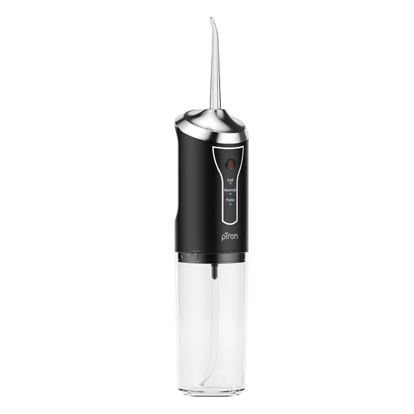 pTron EaseMate Oral Irrigator D1, Portable, Cordless & Rechargeable, 3 Cleaning Modes, 300ml Water Tank, IPX6 Water-resistant, Flossing at Home & Travel, Oral Flosser, Dental Flosser for teeth (Black)