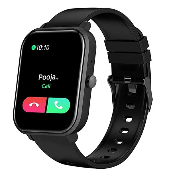 pTron Force X11 Bluetooth Calling Smartwatch with 1.7″ Full Touch Color Display, Real 24/7 Heart Rate Tracking, Multiple Watch Faces, 7Days Runtime, Health/Fitness Trackers & IP68 Waterproof (Black)
