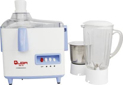 Quba Jmg 75 550 W Juicer Mixer Grinder (2 Jars, White, Blue)