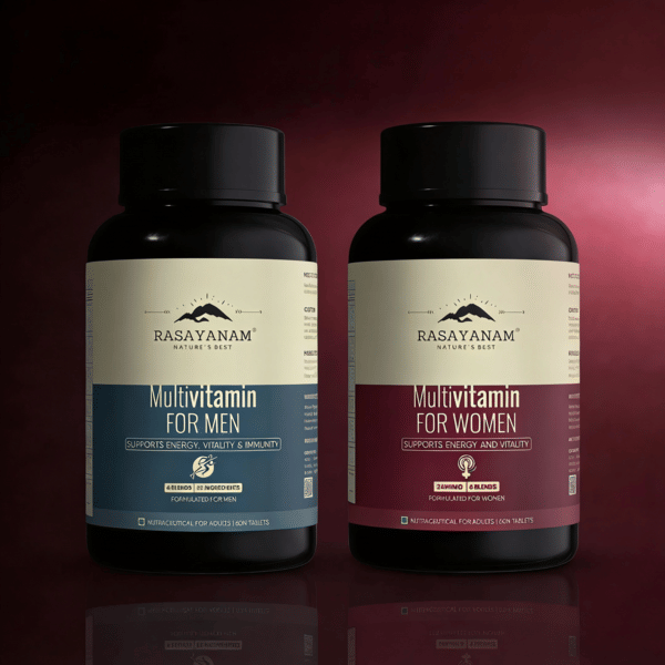 Rasayanam Multivitamin for Men and Women Combo for Complete Daily Wellness