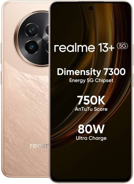 Realme 13+ 5G (Victory Gold, 256 GB) (12 GB RAM)