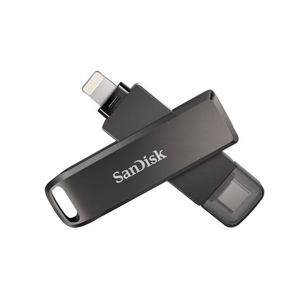 SanDisk 64GB iXpand Flash Drive Luxe for iPhone, iPad Pro, MAC Devices, Type-C Android Phone & Other Devices (SDIX70N-064G-GN6NN)