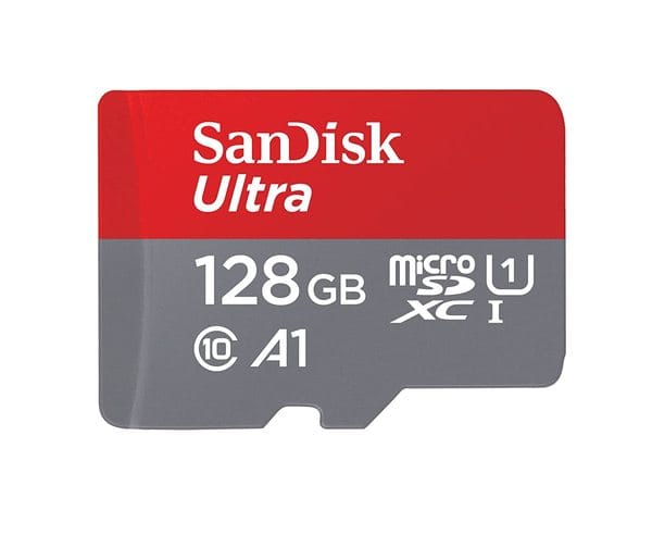 SanDisk Ultra microSDXC UHS-I Card, 128GB, 140MB/s R, 10 Y Warranty, for Smartphones