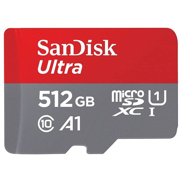SanDisk Ultra microSDXC UHS-I Card, 512GB, 150MB/s R, 10 Y Warranty, for Smartphones