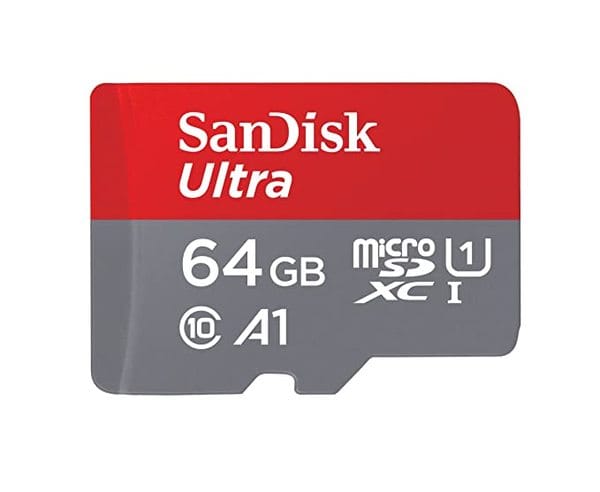 SanDisk Ultra microSDXC UHS-I Card, 64GB, 140MB/s R, 10 Y Warranty, for Smartphones