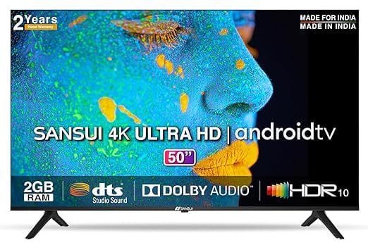 Sansui 127cm 50 inches Ultra HD 4K Google TV