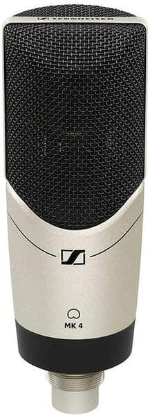 Sennheiser Mk 4 Large Diaphragm Condenser Xlr Microphone| True Condenser Capsule | Low Self-Noise | 20Hz 20Khz | Ideal For Vocals, Instruments, Voice Over & Broadcast Applications