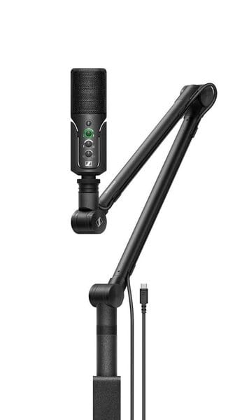 Sennheiser Profile Streaming Set USB-C Condenser Microphone | Cardioid Pickup | Adjustable Boom Arm, Mute Function & Gain Control | Ideal for Streaming, Podcasting, & Recording