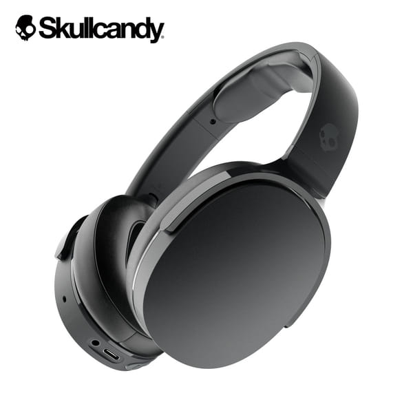 Skullcandy Hesh Evo Over-Ear Wireless Headphones, 36 Hr Battery, Microphone, Works with iPhone Android and Bluetooth Devices – True Black