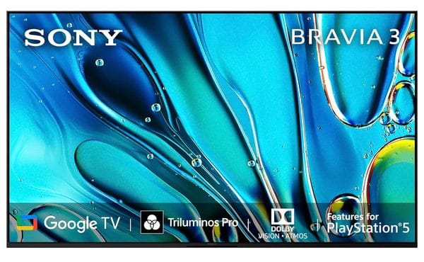 Sony BRAVIA 3 Series 189 cm (75 inches) 4K Ultra HD AI Smart LED Google TV K-75S30 (Black)