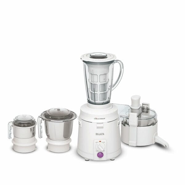 Sujata Multimix 900W Juicer Mixer Grinder with 3 Stainless Steel Jars | 22,000 RPM, Coconut Milk Extractor & 90-Minute Continuous Operation | 2-Year Warranty