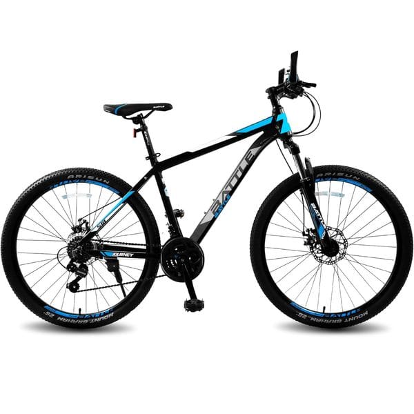 Vaux Battle 518 Gear Cycle for Boys 26T with 21 Speed Shimano Gears, MTB Bicycle for Men & Women with Disc Brake, Alloy Frame, 21 Shimano Gears & Lockout Suspension (Blue)