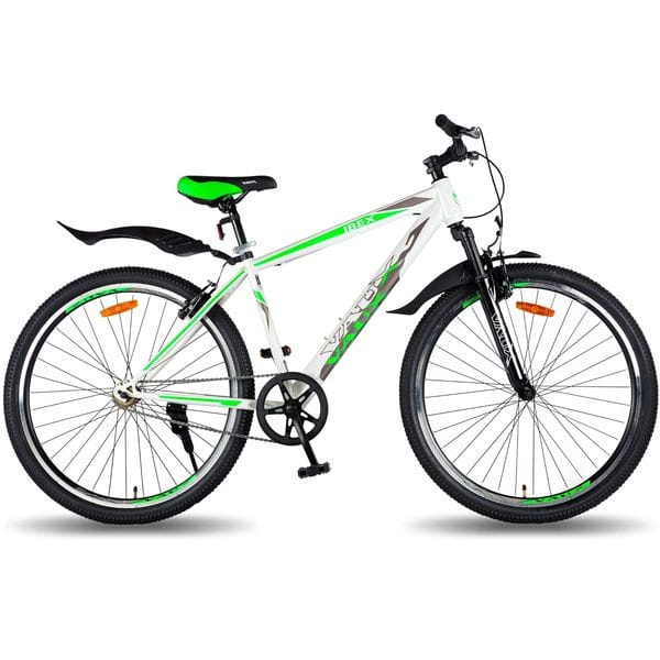 Vaux Ibex 26T MTB Cycle for Boys with Front Suspension & V Brakes, Single Speed Bicycle for Men & Women with Hi Ten Steel Frame, Double Alloy Rims & Ralson Tyres, for Age Group 12+Years