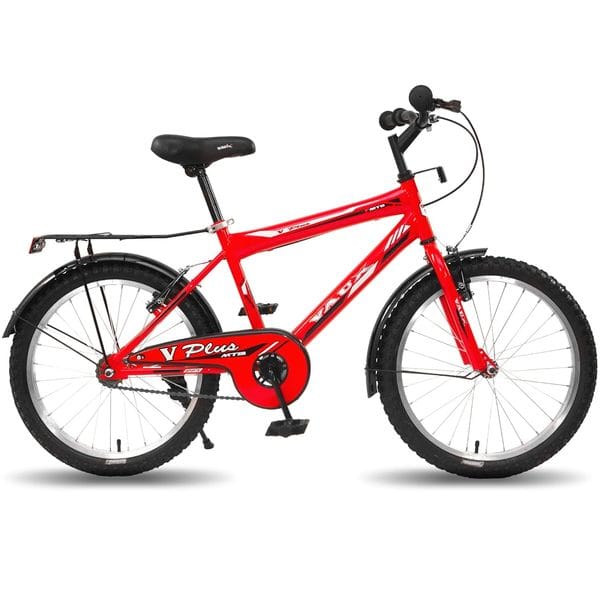 Vaux Plus 20T Cycle for Boys with Carrier, Cycle for Kids for 5 8 Years Age with Hi Ten Steel Frame, V Brakes, Alloy Rims, Ralson Tubular Tyres