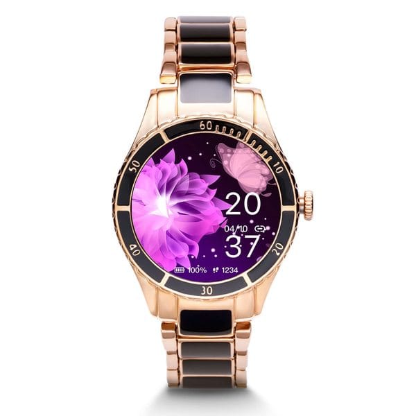 Vibez by Lifelong Cacia Women Smartwatch Bluetooth Calling 1.09″ HD Display|24×7 Heart Rate, SpO2 Tracking, Sleep Monitor|IP67|8+ Sports Mode|3 days Battery Backup(VBSWW81, Black)