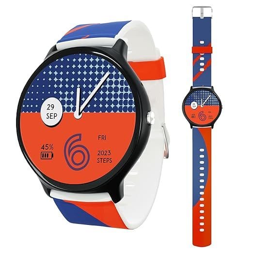 Vibez by Lifelong Fusion Smartwatch VBSW2277 with Bluetooth Calling (Black Dial, Multicolor Strap)