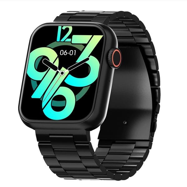 Vibez by Lifelong Hype Men Smartwatch with Bluetooth Calling|Multiple Straps (VBSWM306, Black)