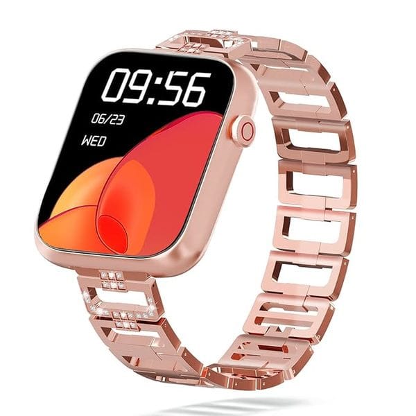 Vibez by Lifelong Hype Smartwatch VBSWW405 with Bluetooth Calling (Rose Gold) with Multiple Straps