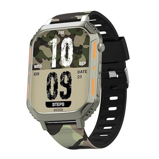 Vibez by Lifelong Ruby Smartwatch VBSW2124 with Bluetooth Calling & Always ON Display (Silver)