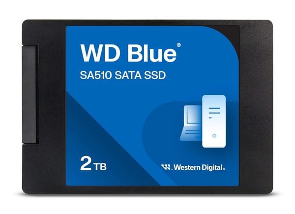 Western Digital WD Blue SA510 SATA 2TB, Up to 560MB/s, 2.5 Inch/7 mm, 5Y Warranty, Internal Solid State Drive (SSD)
