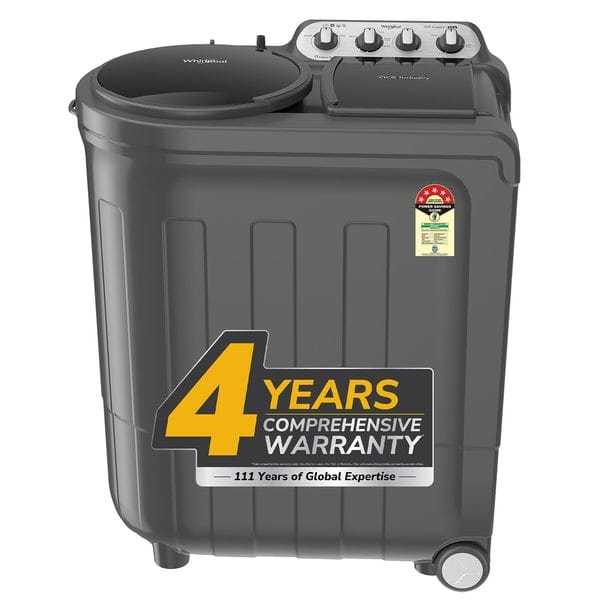 Whirlpool 9 kg 5 Star Semi-Automatic Top Loading (MAGIC CLEAN 9.0 GREY DAZZLE,2x Drying Power)