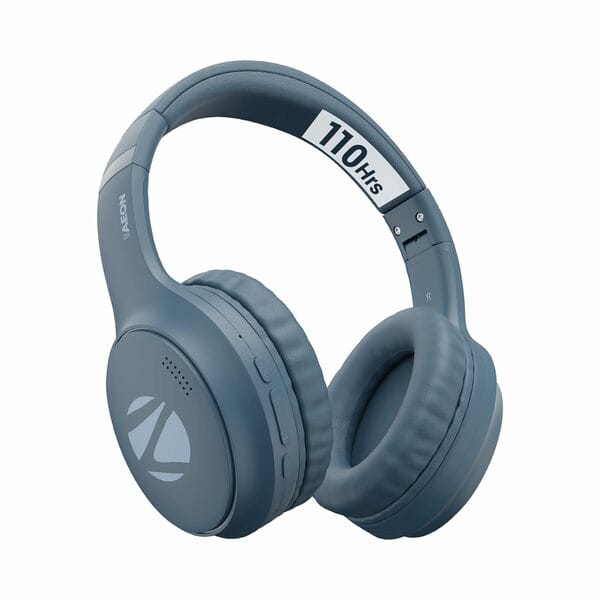 ZEBRONICS AEON Over Ear Wireless Headphone with 110h Battery Backup, Supports Bluetooth & AUX, Gaming Mode, ENC, Dual Pairing, Rapid Charging