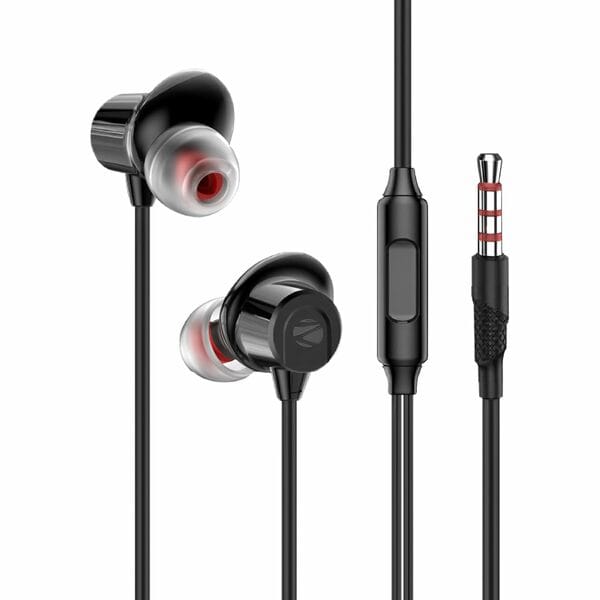 ZEBRONICS Buds 50 in-Ear, Wired Earphones-Black