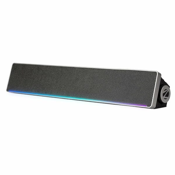 ZEBRONICS VITA 102, Wireless Bluetooth Soundbar, 16 Watts, Upto 8 Hours Playback, Powerful Dual Drivers, Dual Passive Radiators, Call Function, RGB LED, TWS | BTv5.3 | USB | AUX | mSD