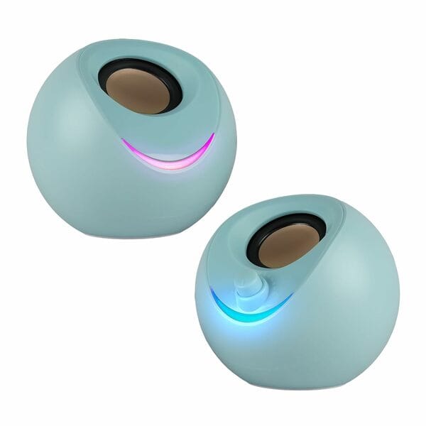 ZEBRONICS Zeb-Blues (Zeb-APCPK 1) 8 W Laptop/Desktop Speaker (Sky Blue, 2.0 Channel)